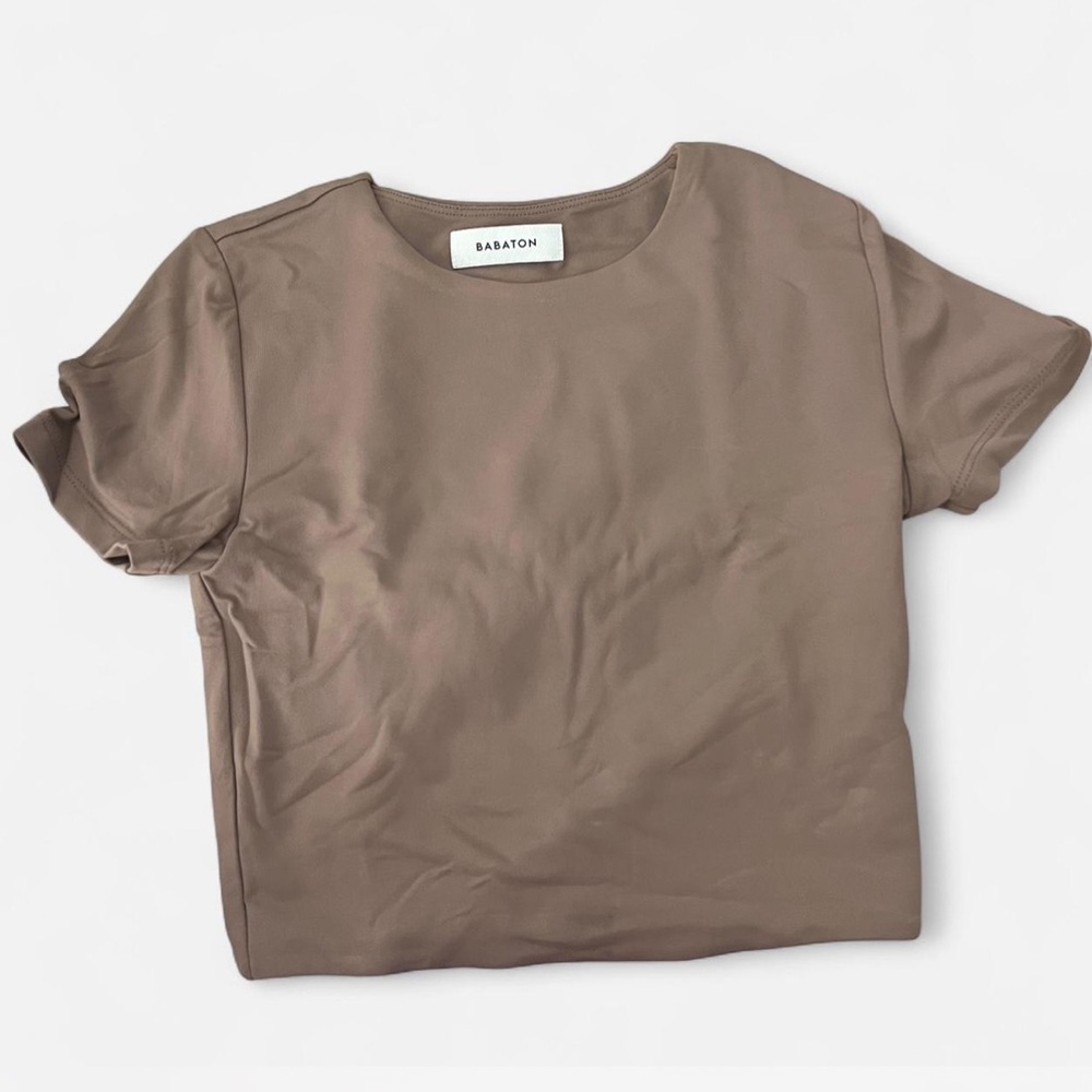ARITZIA Short Sleeve Taupe Tee